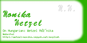 monika wetzel business card